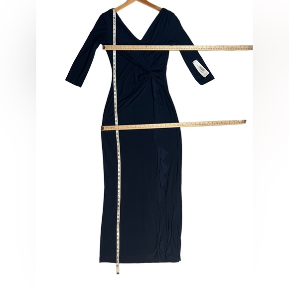 LAUREN RALPH LAUREN NEW Sz 6 Womens Navy Blue Formal Evening Gown Maxi Dress - Picture 10 of 15